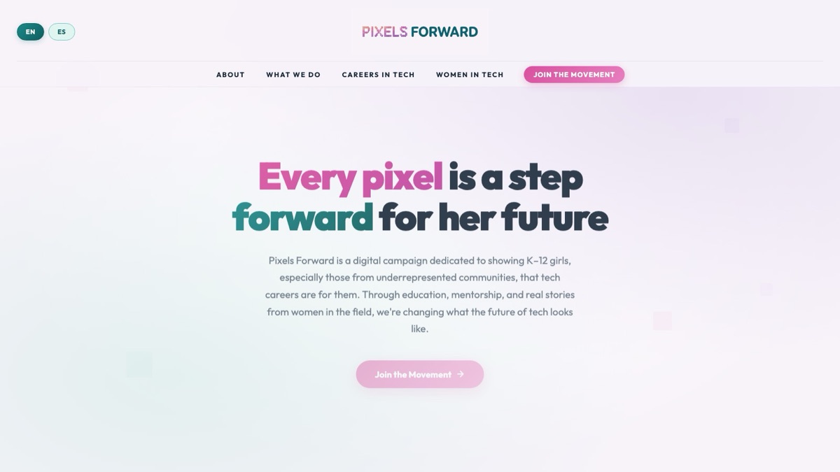 Pixels Forward website